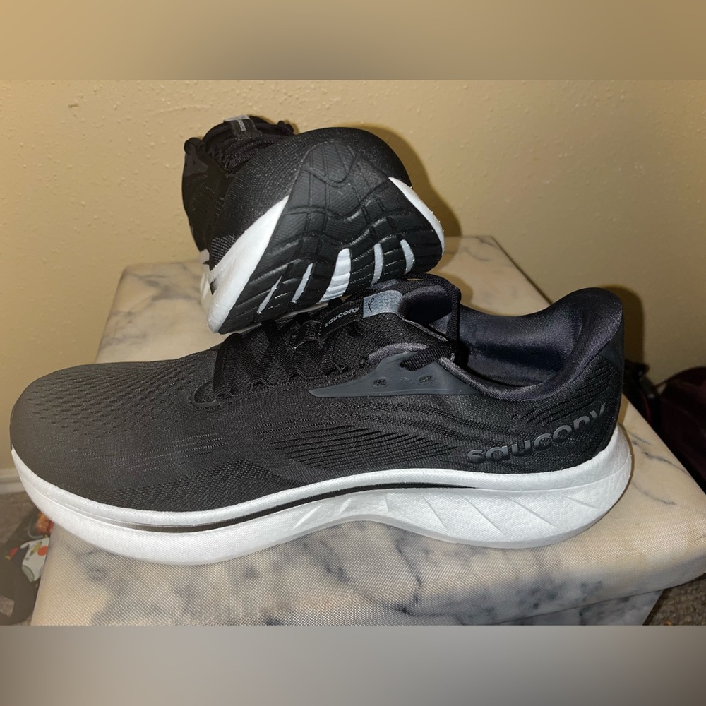 Saucony Black and White Running Shoes